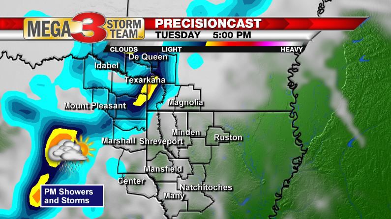 5 PM Tuesday Forecast